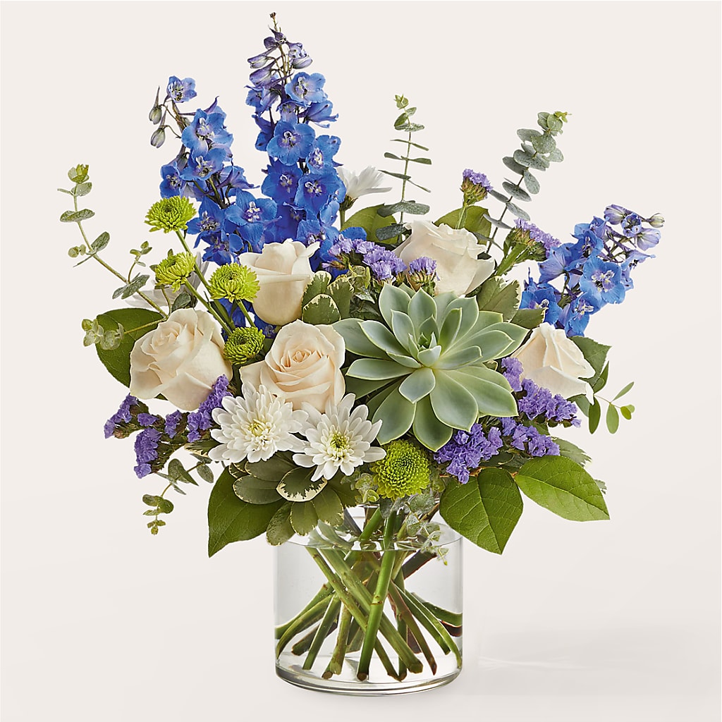 Cerulean Waves Bouquet – VERL'S CREATION FLORIST, Dallas TX