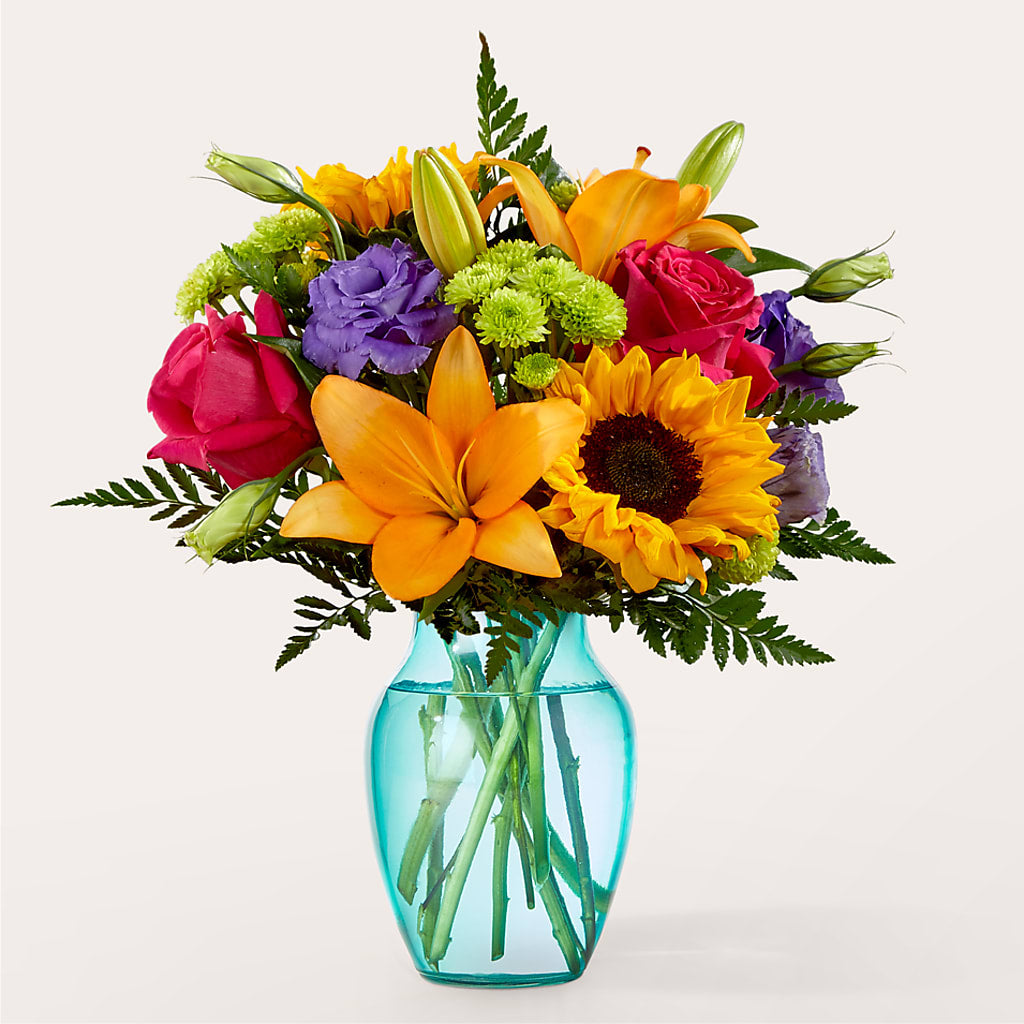 Double Rainbow Bouquet – VERL'S CREATION FLORIST, Dallas TX