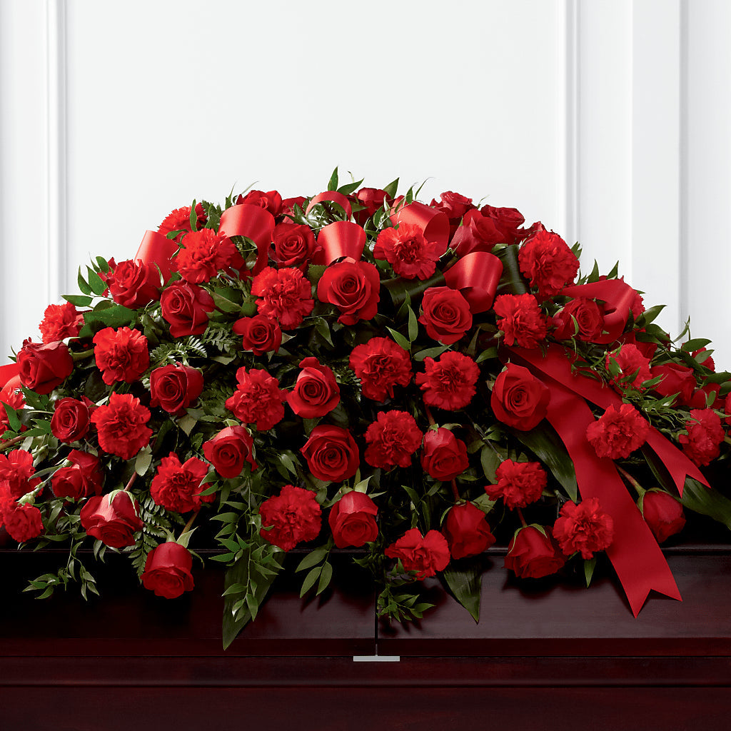 Tribute of Life Casket Spray – VERL'S CREATION FLORIST, Dallas TX