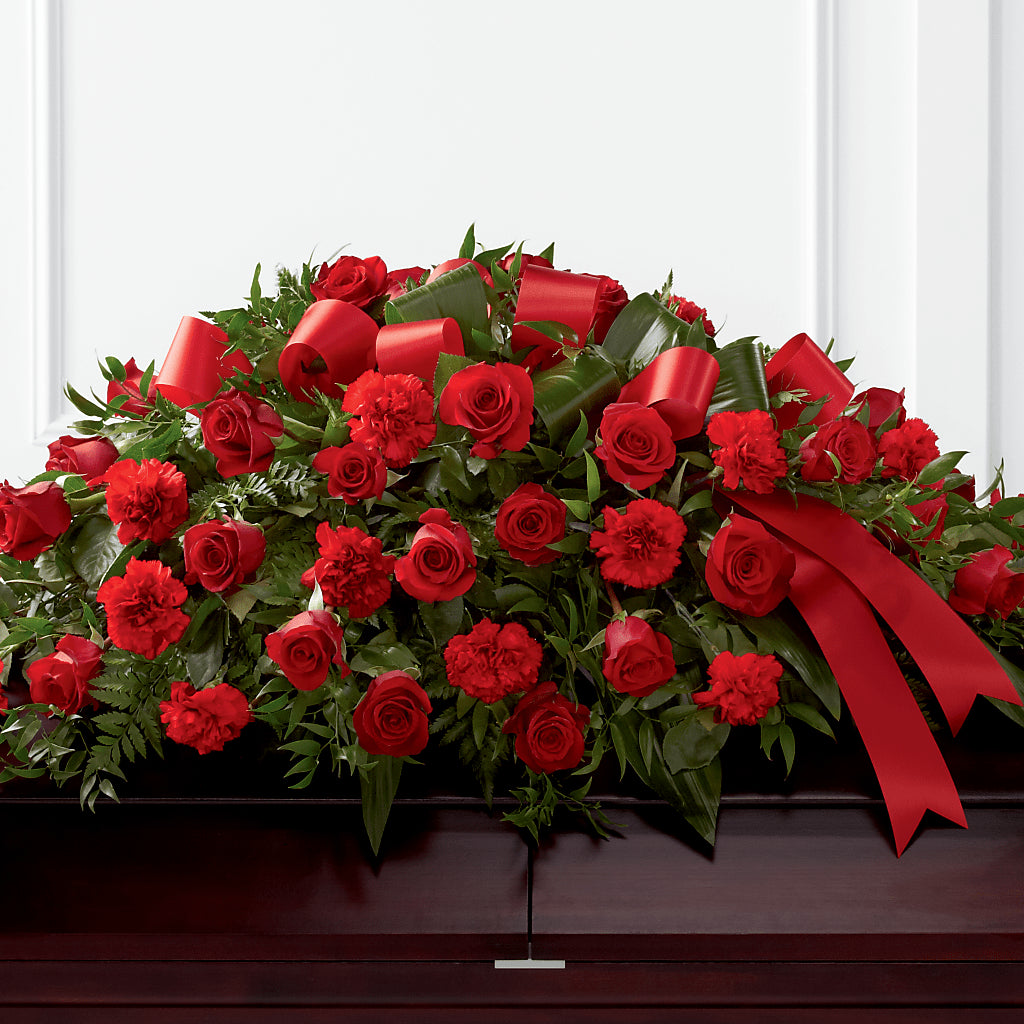 Tribute of Life Casket Spray – VERL'S CREATION FLORIST, Dallas TX