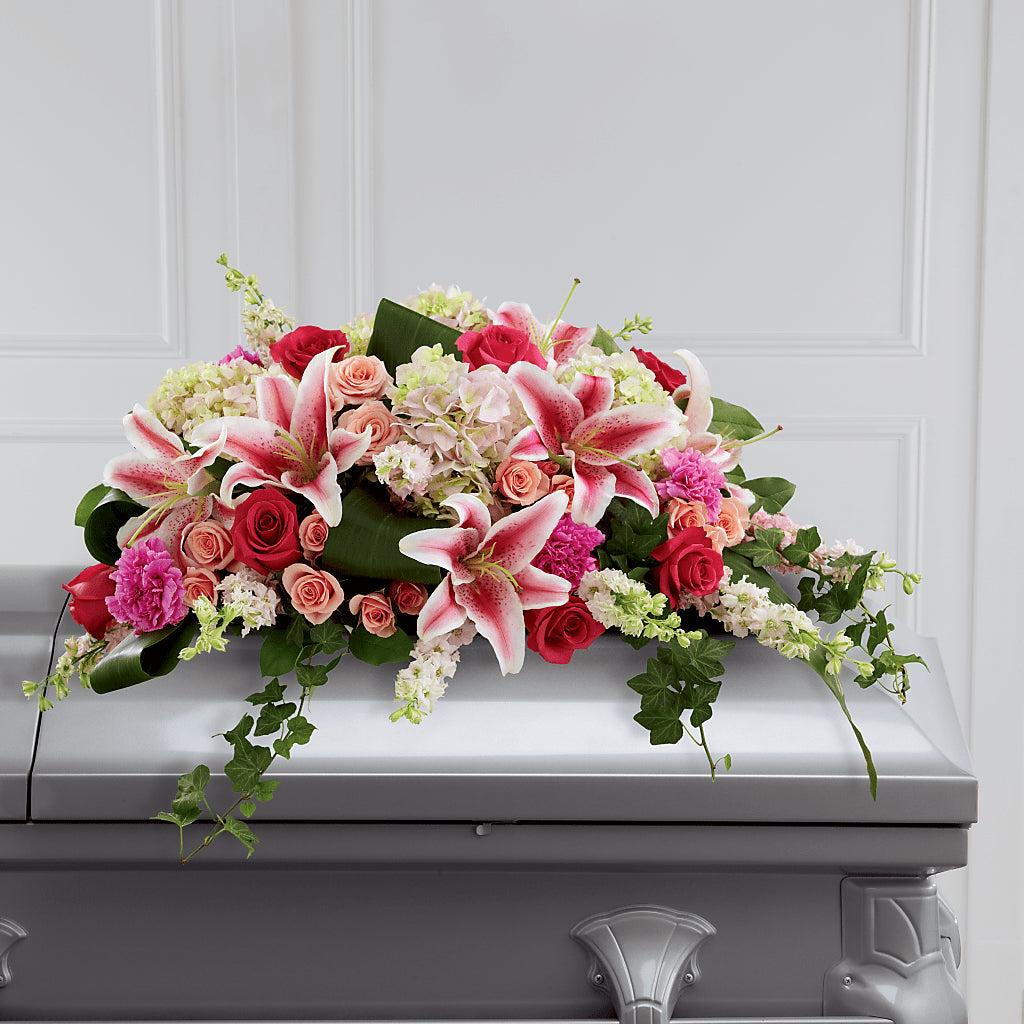 Splendid Grace Casket Spray – VERL'S CREATION FLORIST, Dallas TX