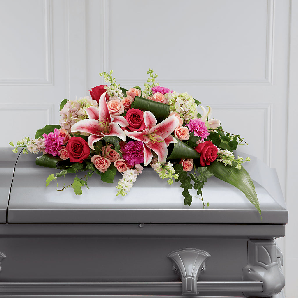 Splendid Grace Casket Spray – VERL'S CREATION FLORIST, Dallas TX