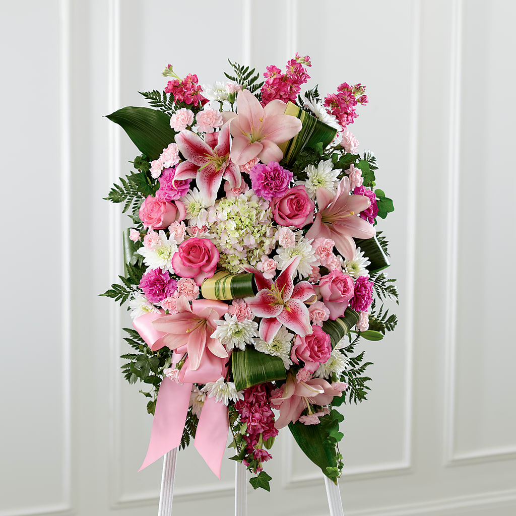 Comforting Standing Spray – VERL'S CREATION FLORIST, Dallas TX