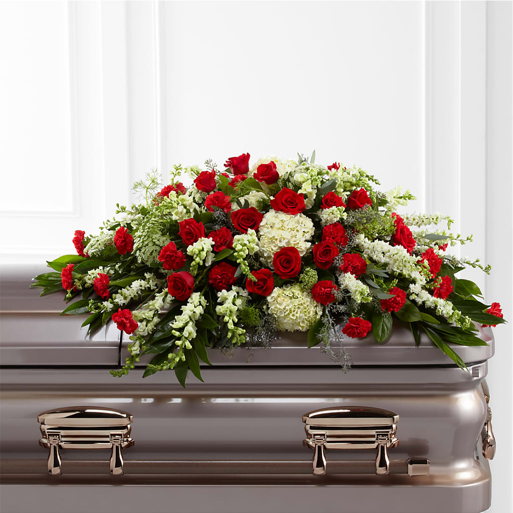 Sincerity Casket Spray – VERL'S CREATION FLORIST, Dallas TX