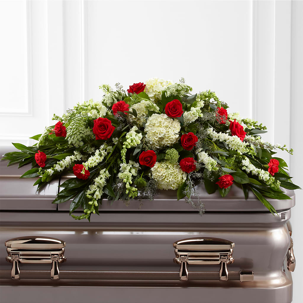 Sincerity Casket Spray – VERL'S CREATION FLORIST, Dallas TX