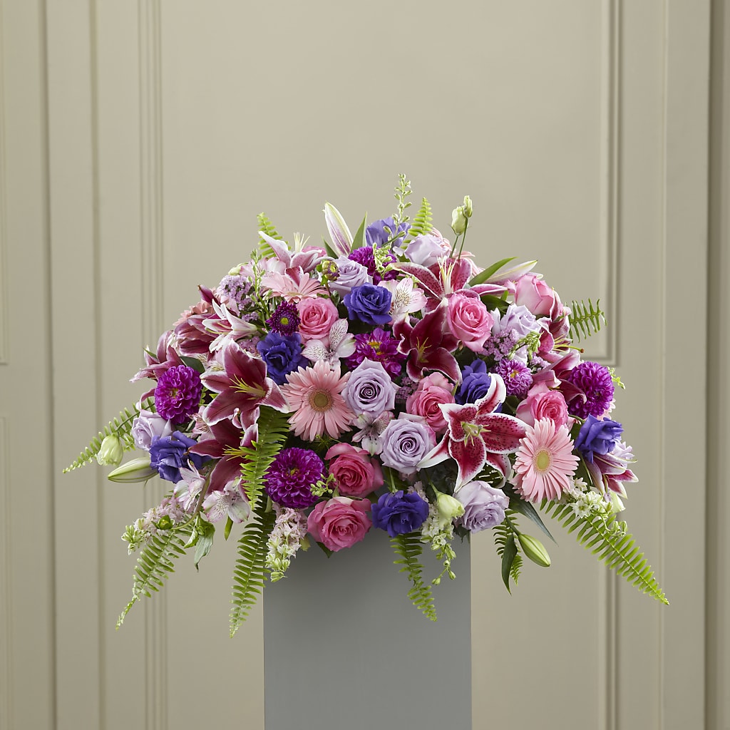 Fare Thee Well Pedestal – VERL'S CREATION FLORIST, Dallas TX