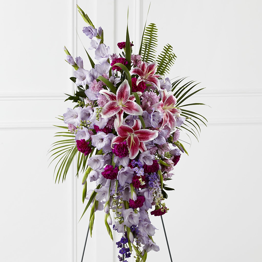 Tender Touch Standing Spray – VERL'S CREATION FLORIST, Dallas TX
