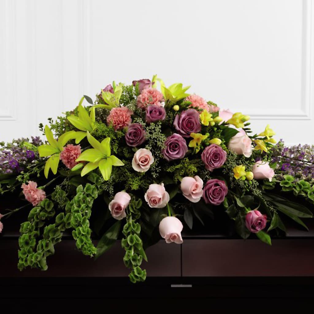 Forever Beloved Casket Spray – VERL'S CREATION FLORIST, Dallas TX