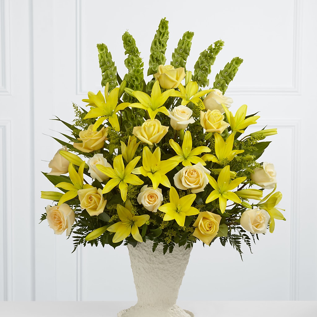 Golden Memories Arrangement – VERL'S CREATION FLORIST, Dallas TX
