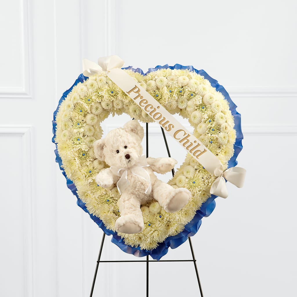Precious Child Standing Heart – VERL'S CREATION FLORIST, Dallas TX
