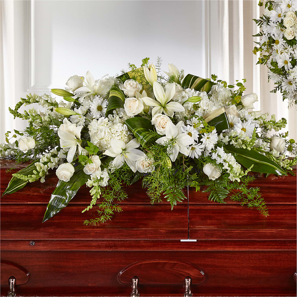 Abundance Casket Spray – VERL'S CREATION FLORIST, Dallas TX