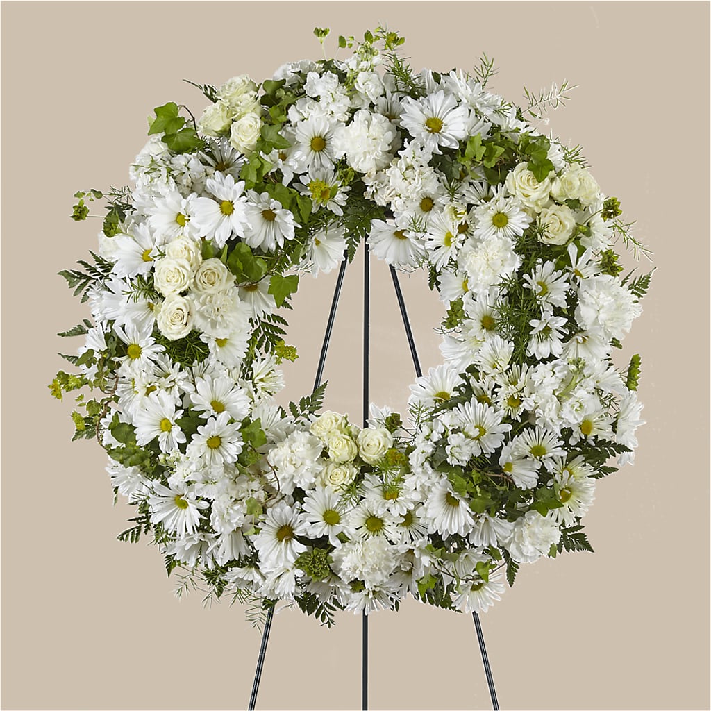 Faithful Wishes Wreath – VERL'S CREATION FLORIST, Dallas TX