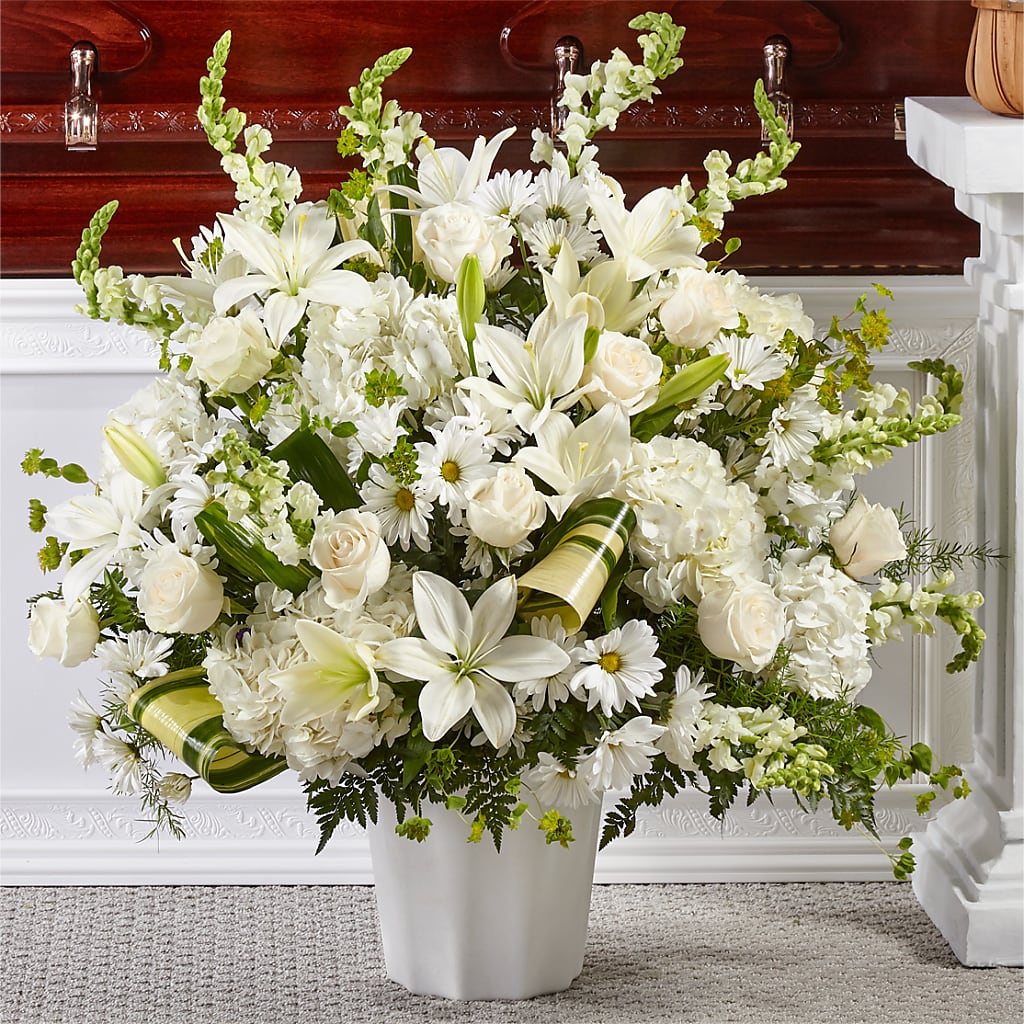 Thoughts of Tranquility Floor Basket – VERL'S CREATION FLORIST, Dallas TX