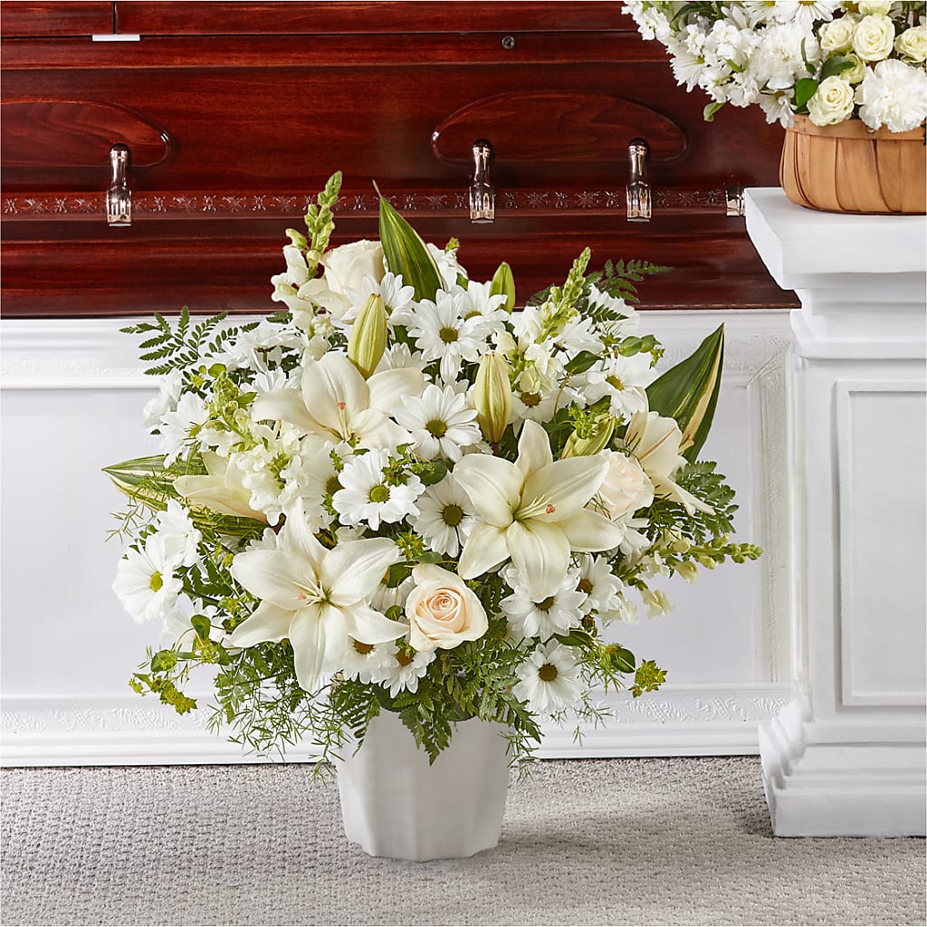 Thoughts of Tranquility Floor Basket – VERL'S CREATION FLORIST, Dallas TX