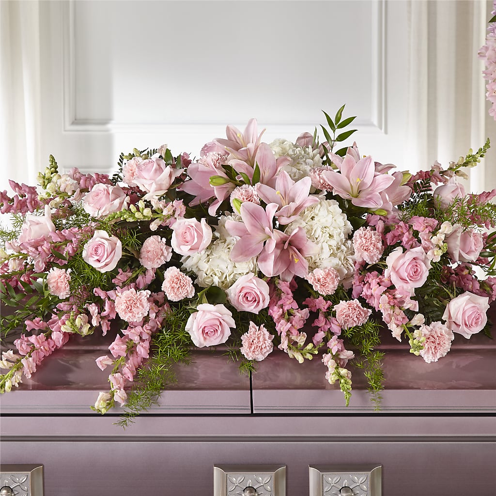 Life & Remembrance Casket Spray – VERL'S CREATION FLORIST, Dallas TX