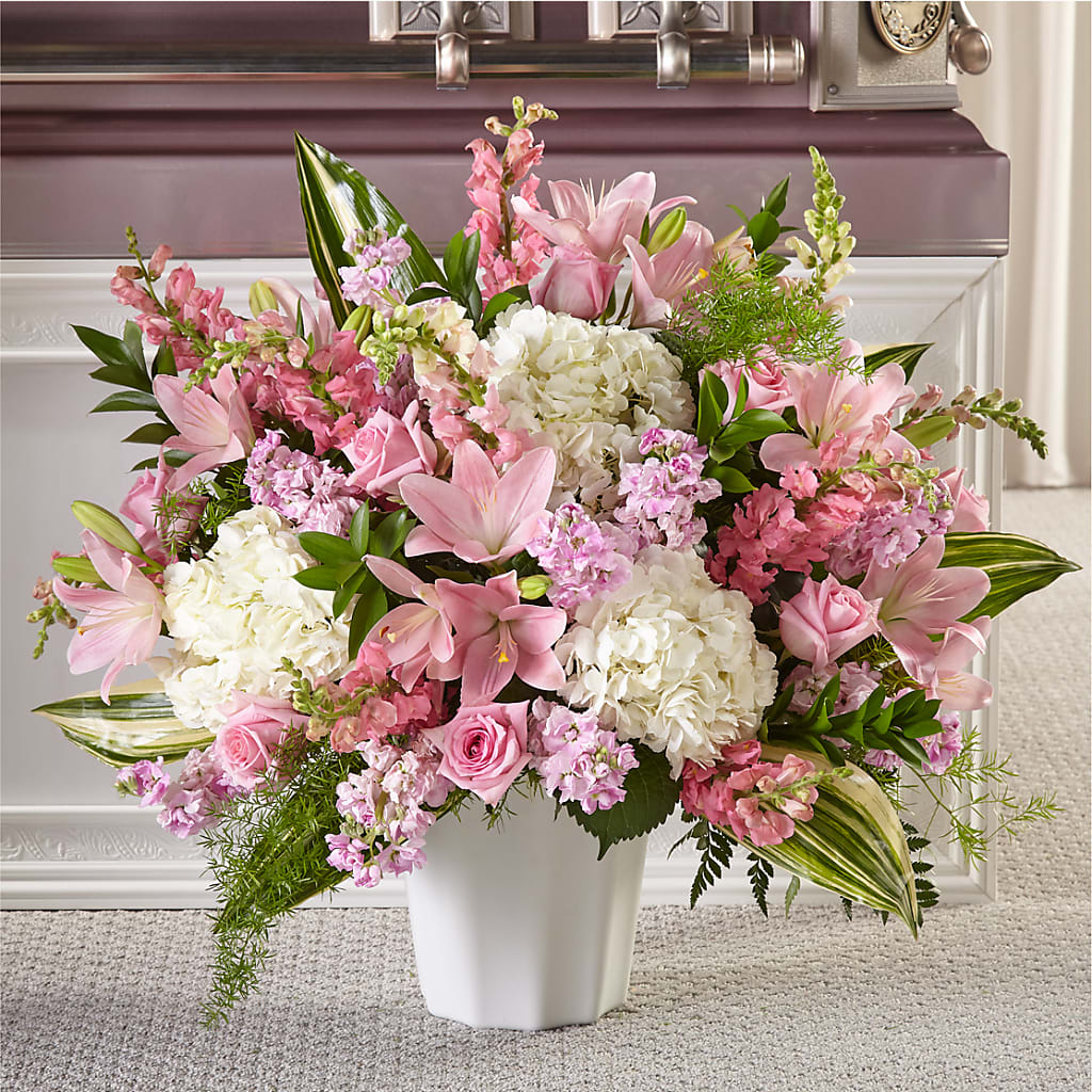 Simply Serene Floor Basket – VERL'S CREATION FLORIST, Dallas TX