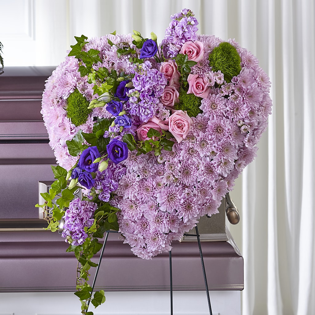 Treasured Love Standing Heart – VERL'S CREATION FLORIST, Dallas TX