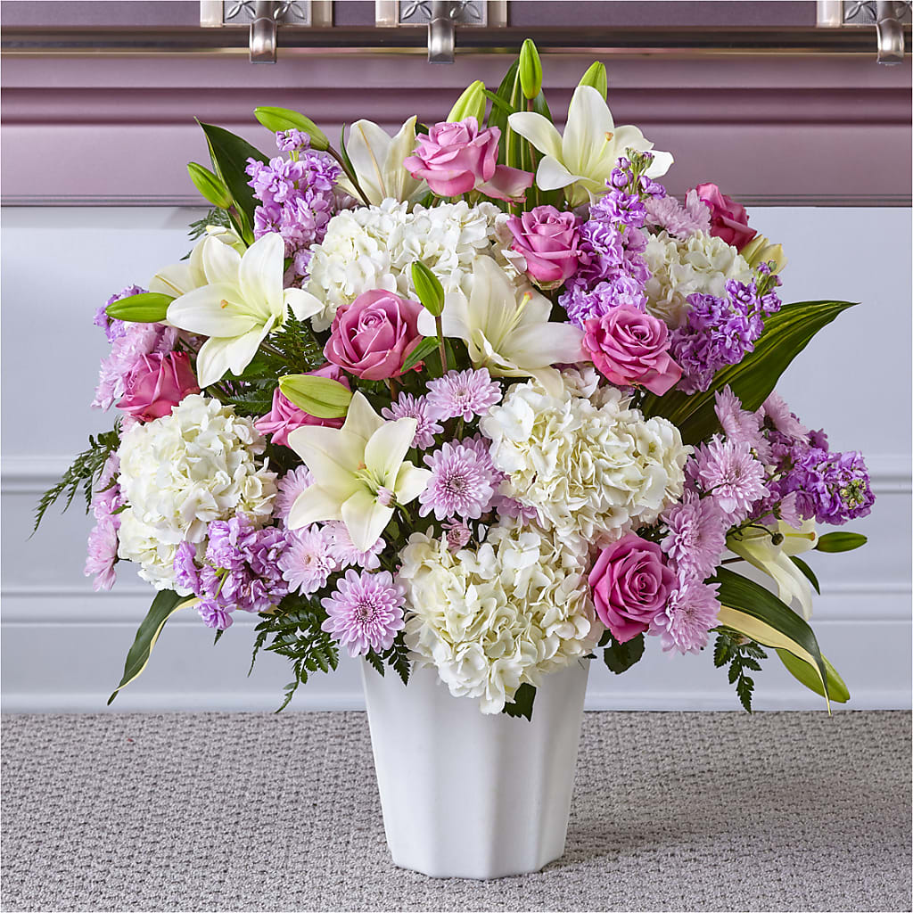 Heaven Sent Floor Basket – VERL'S CREATION FLORIST, Dallas TX