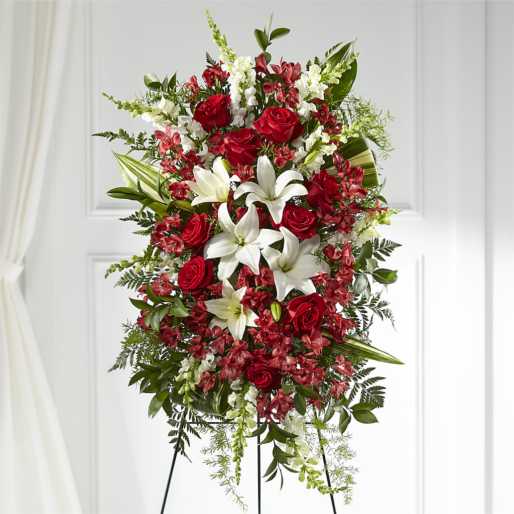 Everlasting Memory Standing Spray – VERL'S CREATION FLORIST, Dallas TX