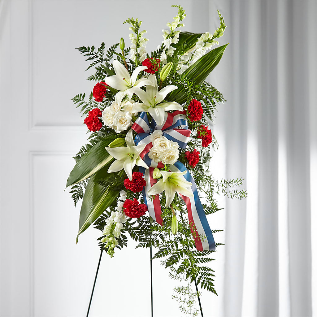 Stars of Life Standing Spray – VERL'S CREATION FLORIST, Dallas TX