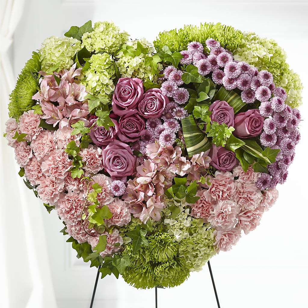 Heartwarming Standing Heart – VERL'S CREATION FLORIST, Dallas TX