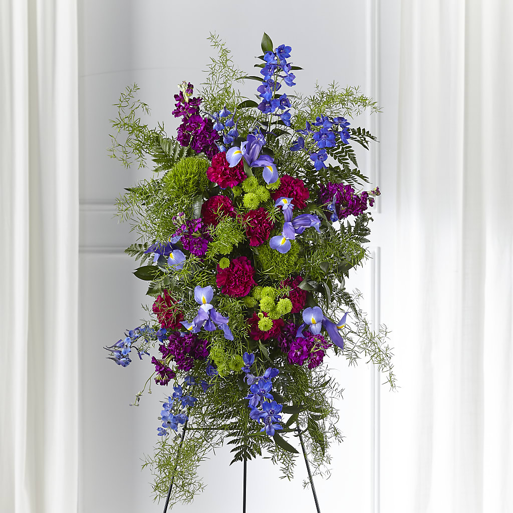 Heavenly Skies Standing Spray – VERL'S CREATION FLORIST, Dallas TX