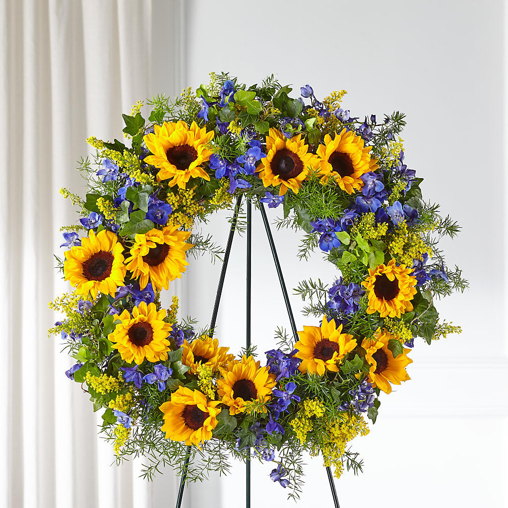 Bright Rays Wreath – VERL'S CREATION FLORIST, Dallas TX