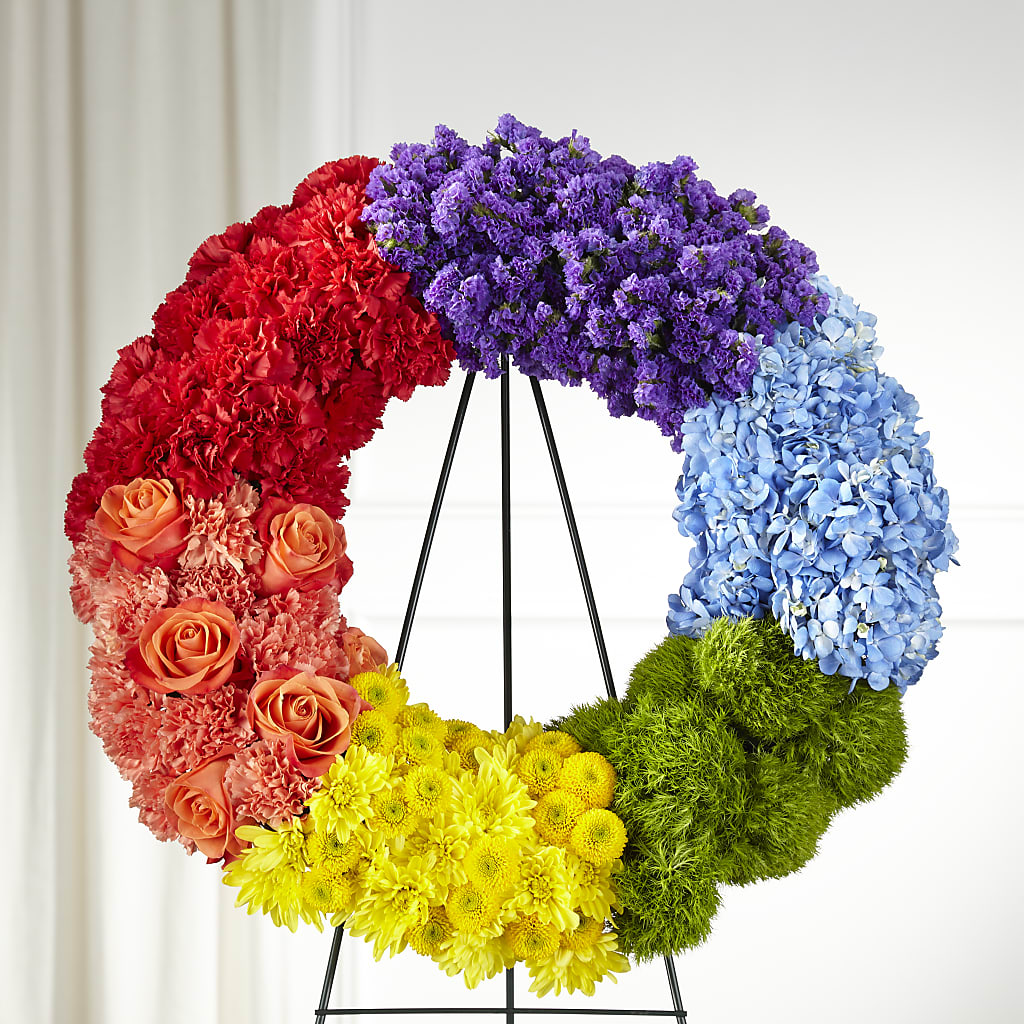 Circle of Love Wreath – VERL'S CREATION FLORIST, Dallas TX