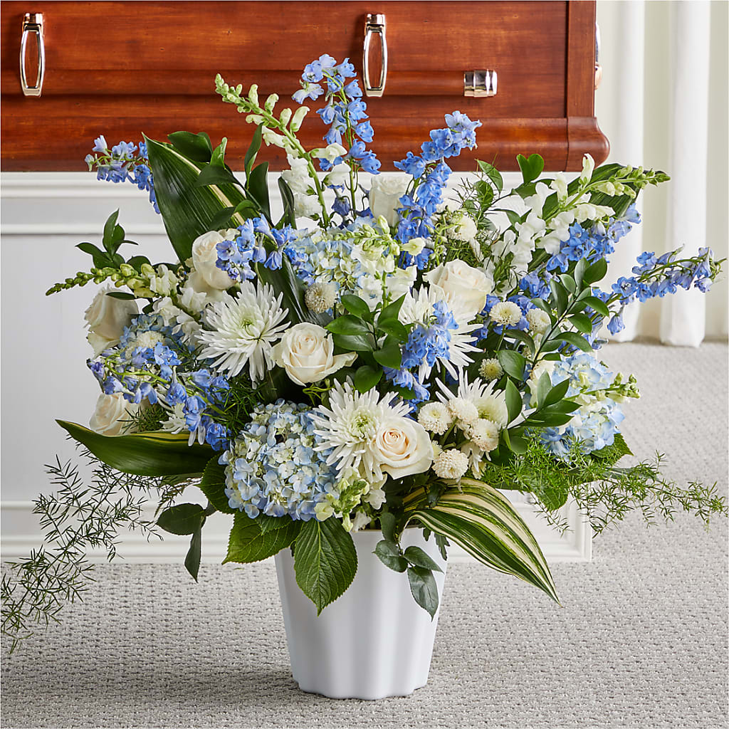 Everlasting Memories Floor Basket – VERL'S CREATION FLORIST, Dallas TX