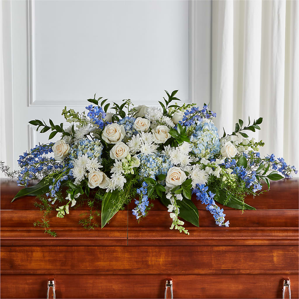 Timeless Essence Casket Spray – VERL'S CREATION FLORIST, Dallas TX