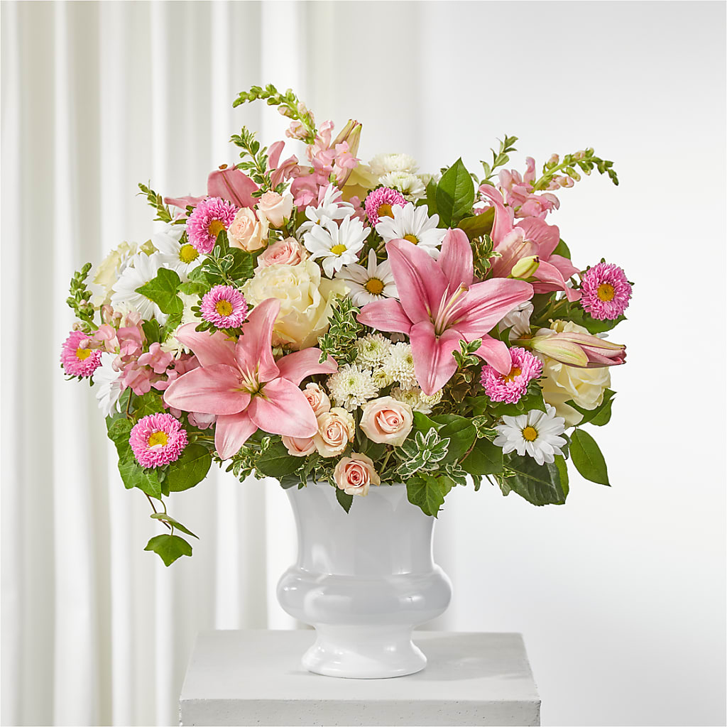 Empathetic Blooms Urn Arrangement – VERL'S CREATION FLORIST, Dallas TX