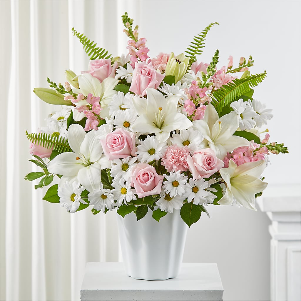 Soft Touch Tabletop Basket – VERL'S CREATION FLORIST, Dallas TX