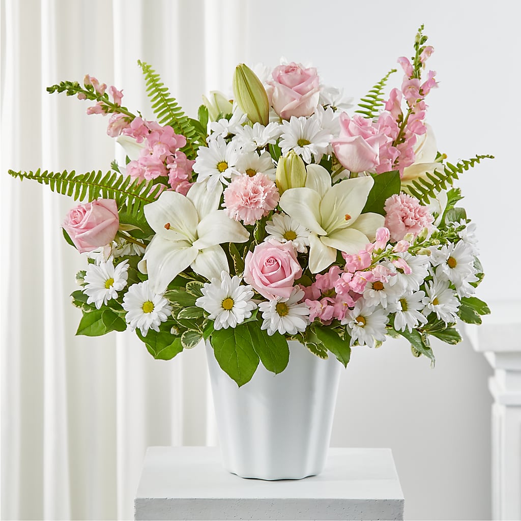 Soft Touch Tabletop Basket – VERL'S CREATION FLORIST, Dallas TX