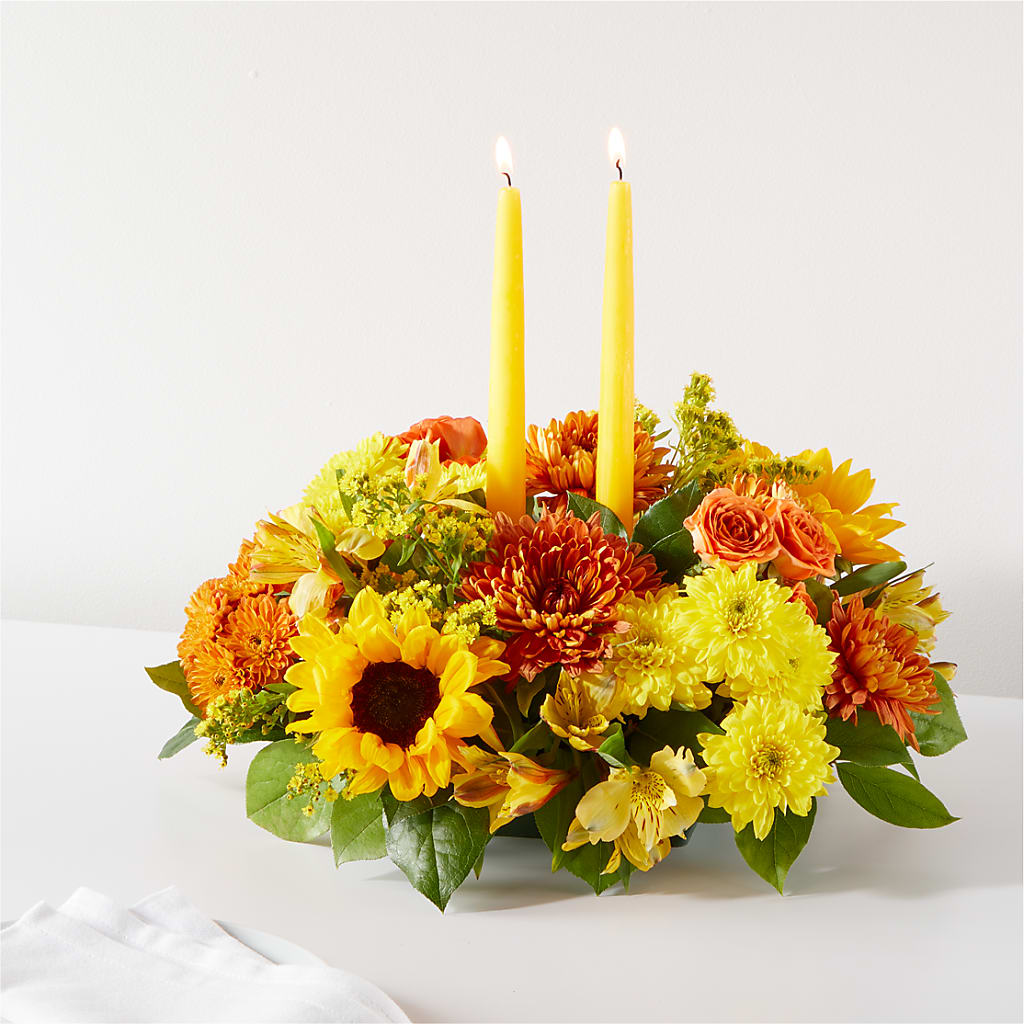 Autumn Harmony Centerpiece – VERL'S CREATION FLORIST, Dallas TX