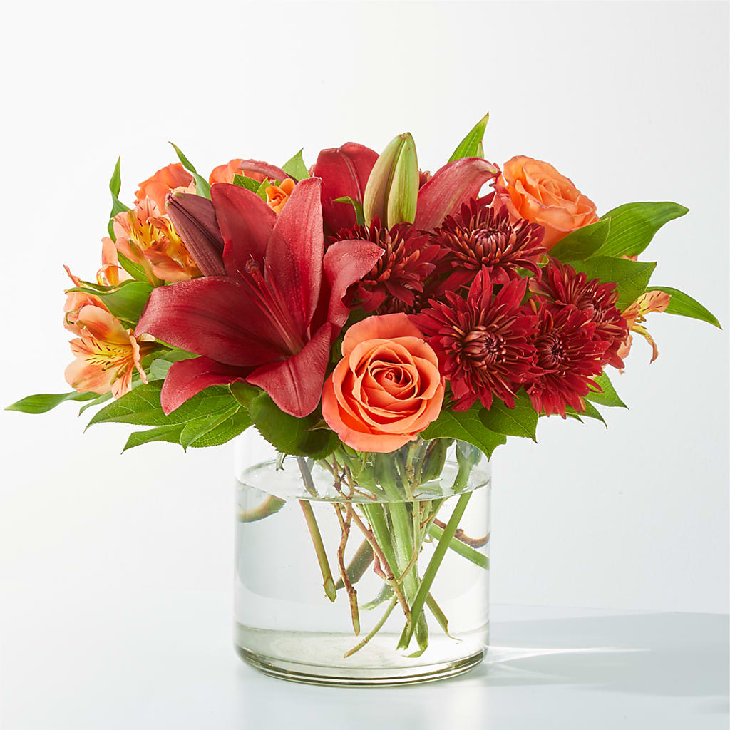 Crimson Leaves Bouquet – VERL'S CREATION FLORIST, Dallas TX