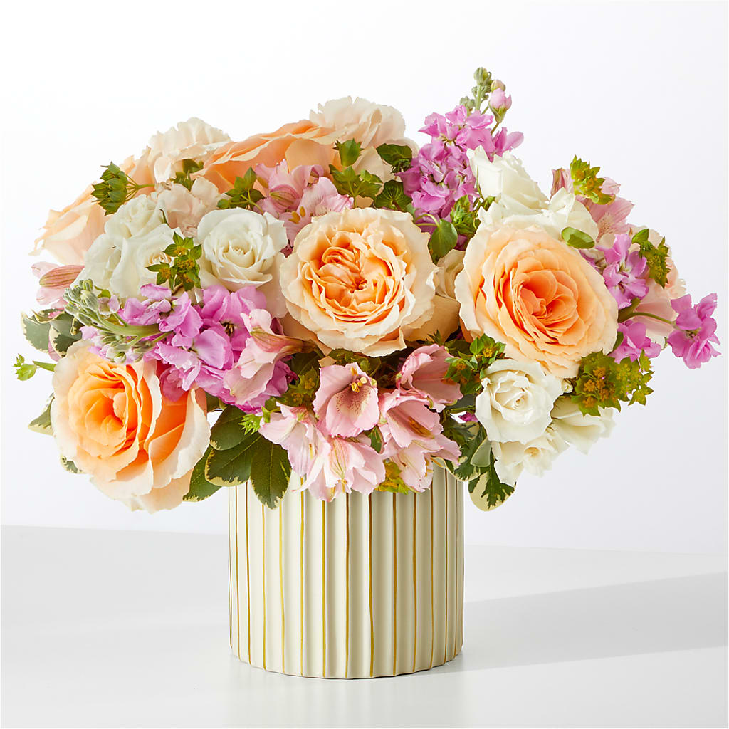Paradise Bouquet with Ivory Vase – VERL'S CREATION FLORIST, Dallas TX