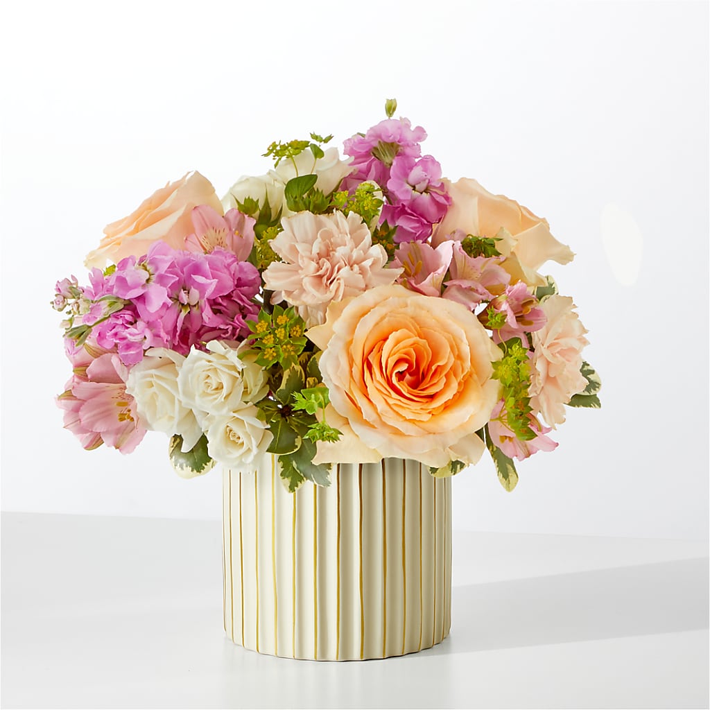 Paradise Bouquet with Ivory Vase – VERL'S CREATION FLORIST, Dallas TX