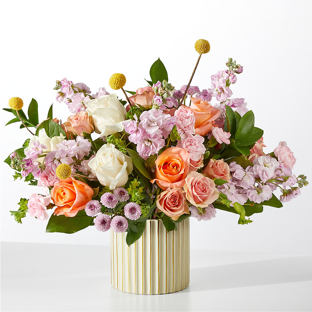 French Market Bouquet with Ivory Vase – VERL'S CREATION FLORIST, Dallas TX