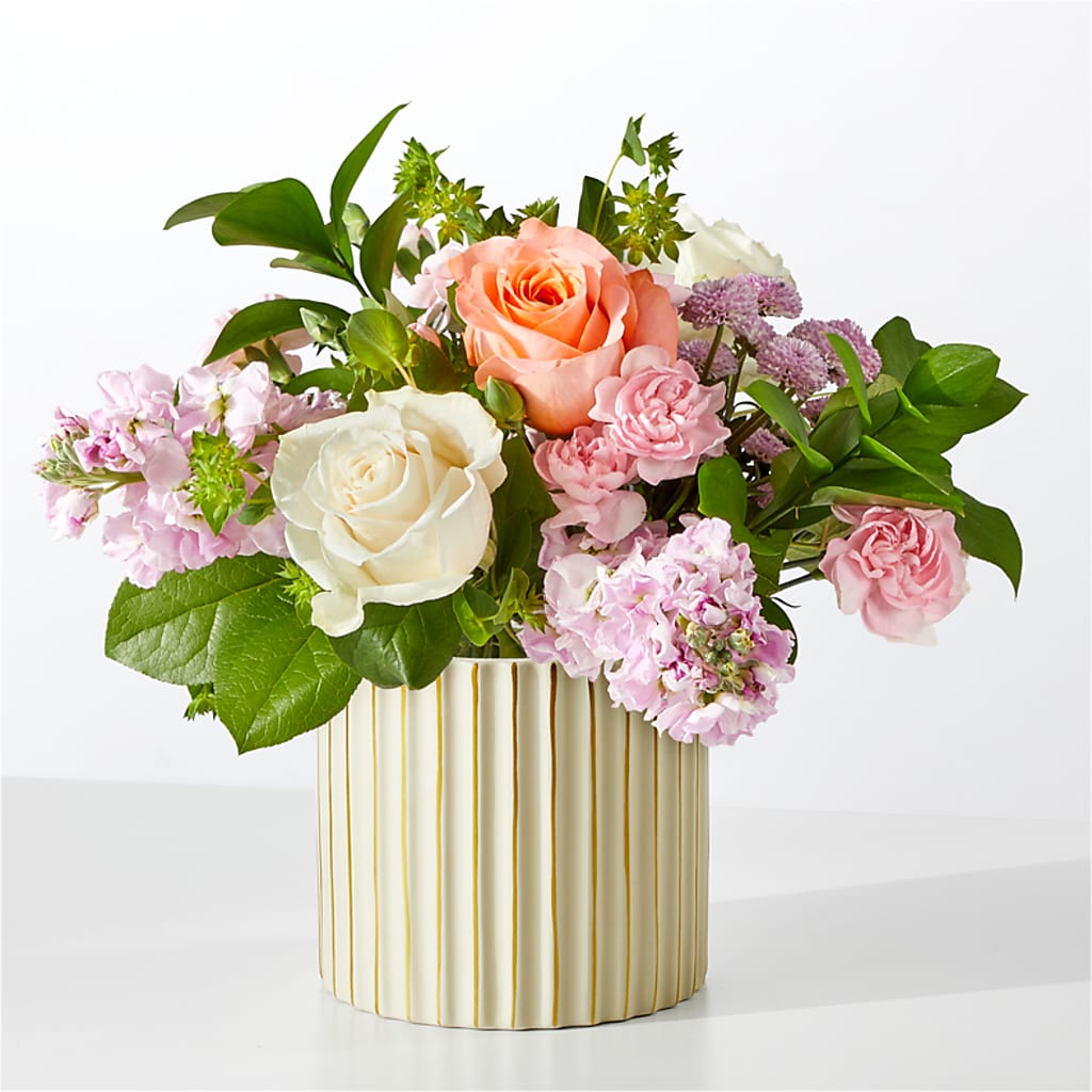 French Market Bouquet with Ivory Vase – VERL'S CREATION FLORIST, Dallas TX