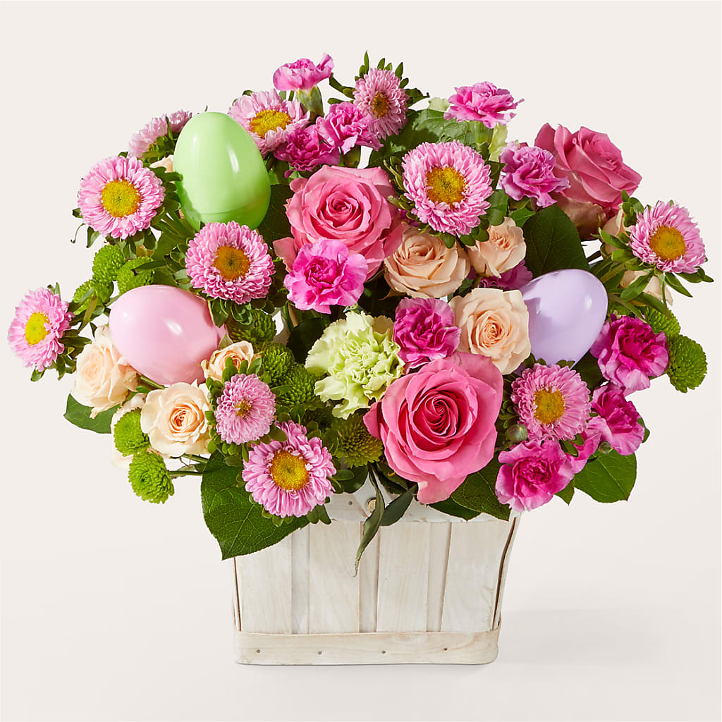 Get Eggcited Basket – VERL'S CREATION FLORIST, Dallas TX