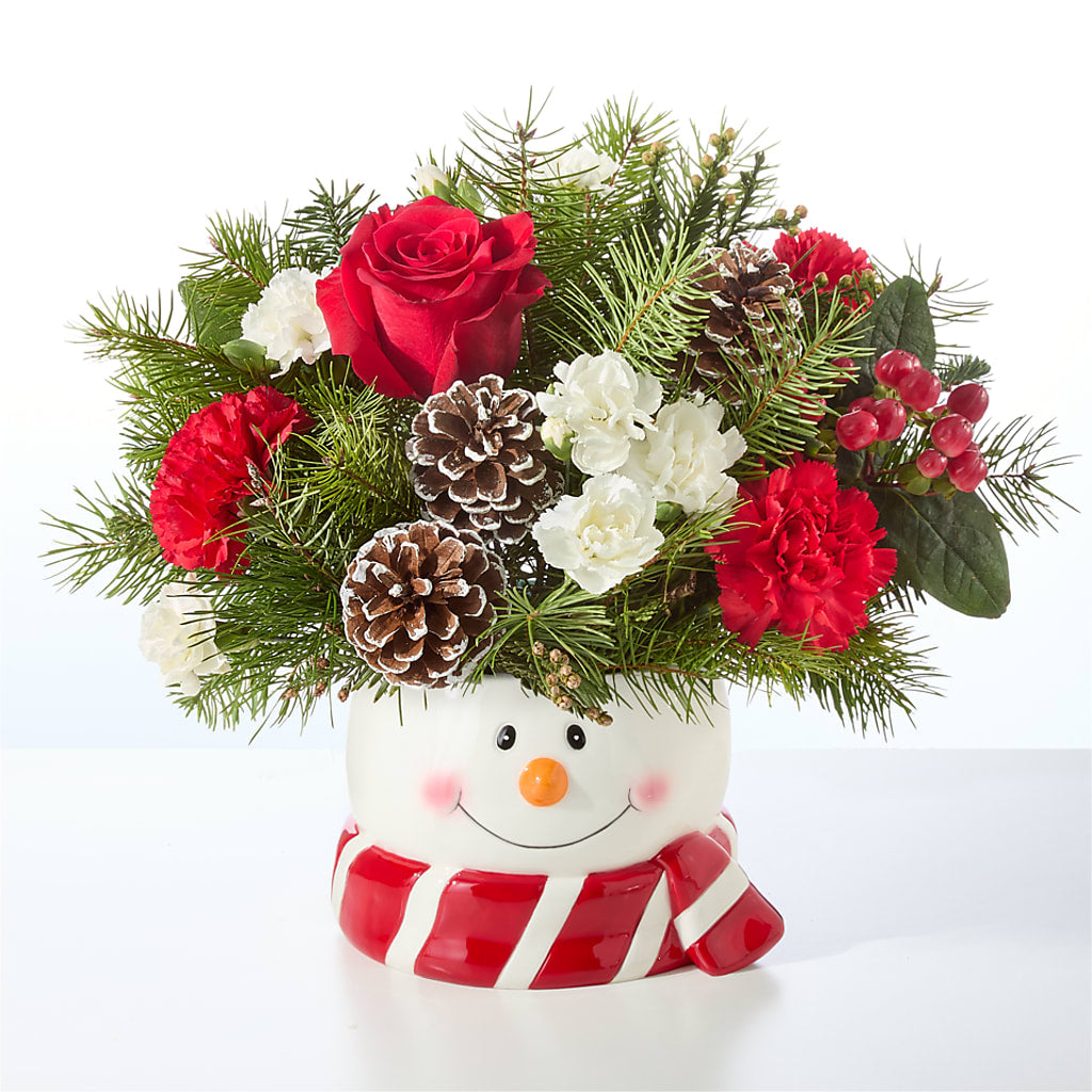 Jolly Snowman Bouquet – VERL'S CREATION FLORIST, Dallas TX