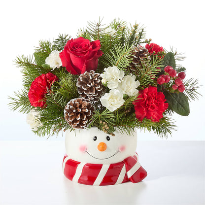 Jolly Snowman Bouquet – VERL'S CREATION FLORIST, Dallas TX