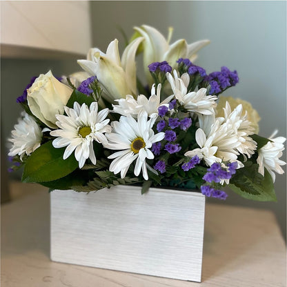 Beyond Blue Box Bouquet – VERL'S CREATION FLORIST, Dallas TX