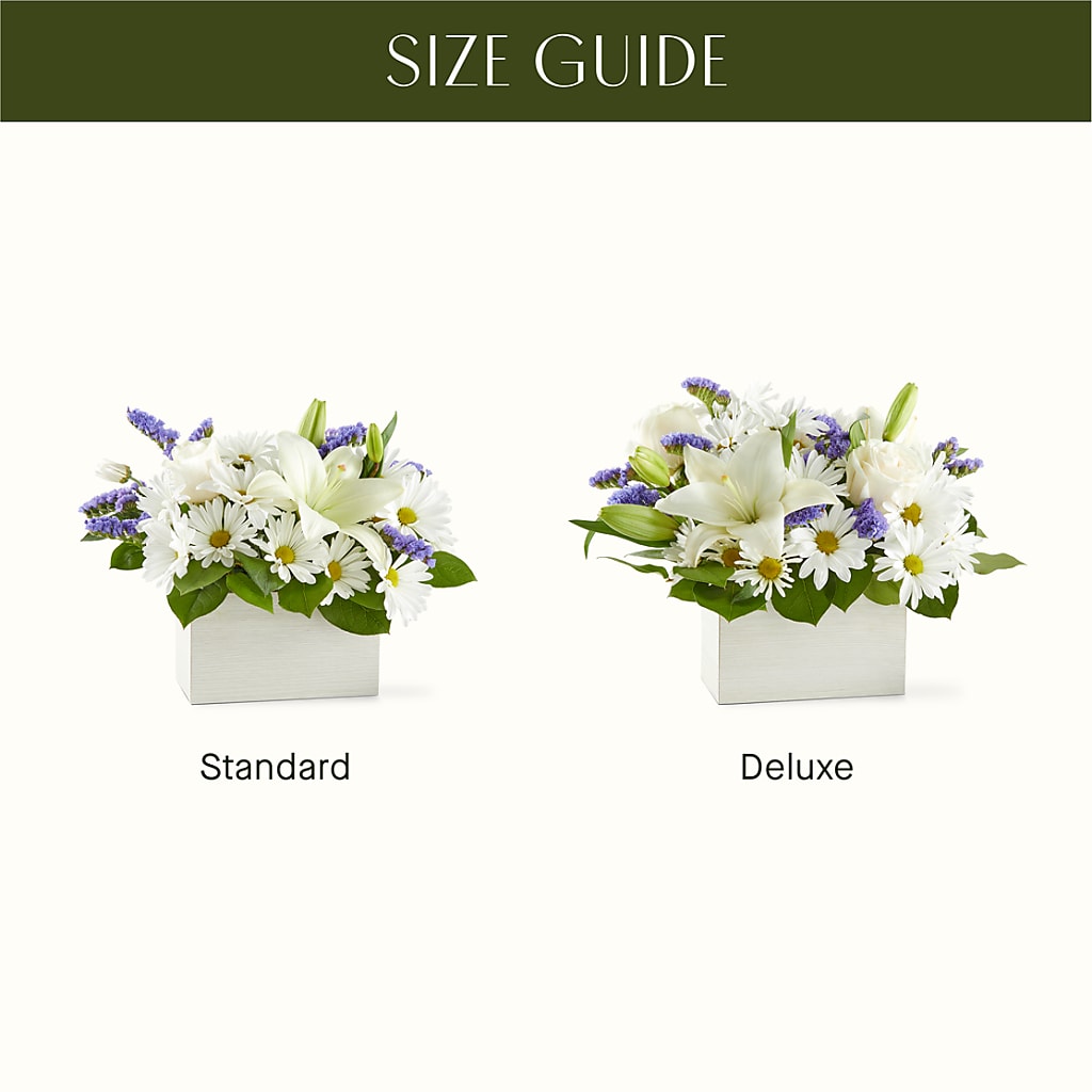 Beyond Blue Box Bouquet – VERL'S CREATION FLORIST, Dallas TX