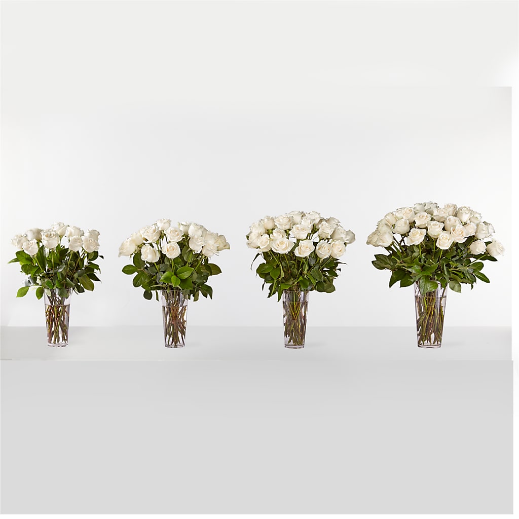 Long Stem White Rose Bouquet – VERL'S CREATION FLORIST, Dallas TX