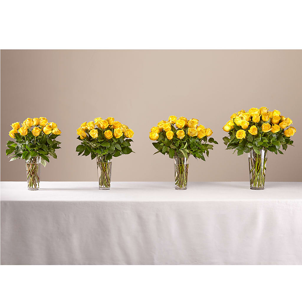 Long Stem Yellow Rose Bouquet – VERL'S CREATION FLORIST, Dallas TX