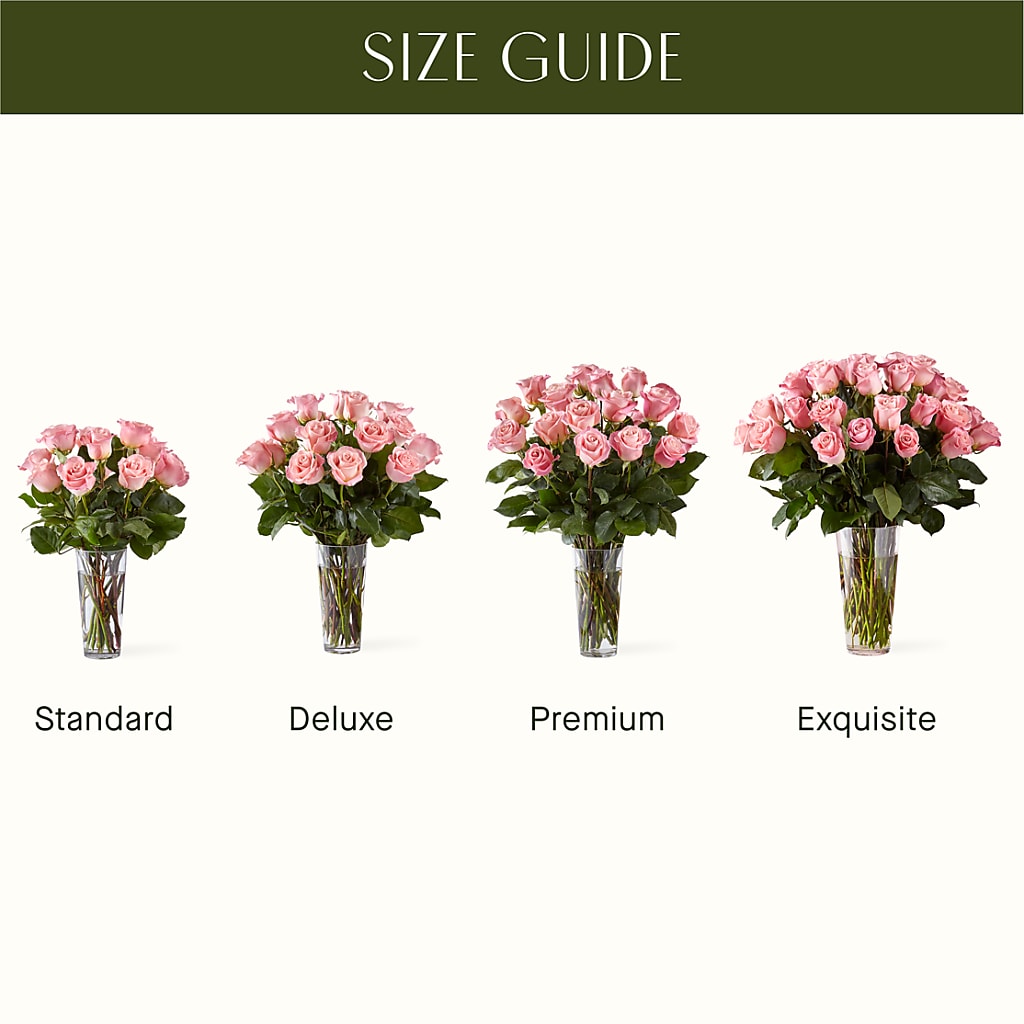 Long Stem Pink Rose Bouquet – VERL'S CREATION FLORIST, Dallas TX