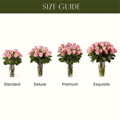 Long Stem Pink Rose Bouquet – VERL'S CREATION FLORIST, Dallas TX