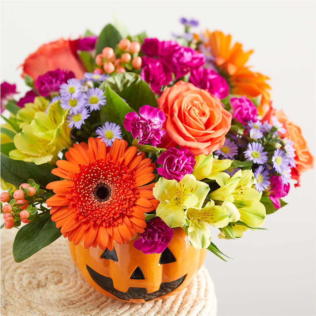 Tricks & Treats Pumpkin – VERL'S CREATION FLORIST, Dallas TX