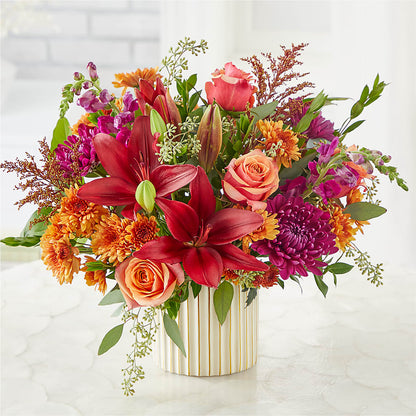 Burgundy Landscape Bouquet – VERL'S CREATION FLORIST, Dallas TX